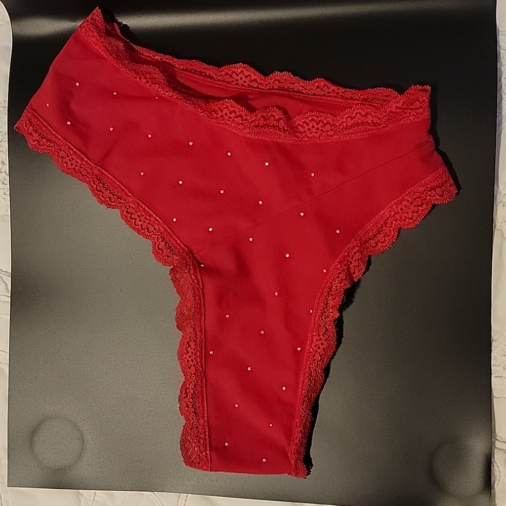 Victoria's Secret cheekiest red underwear size large